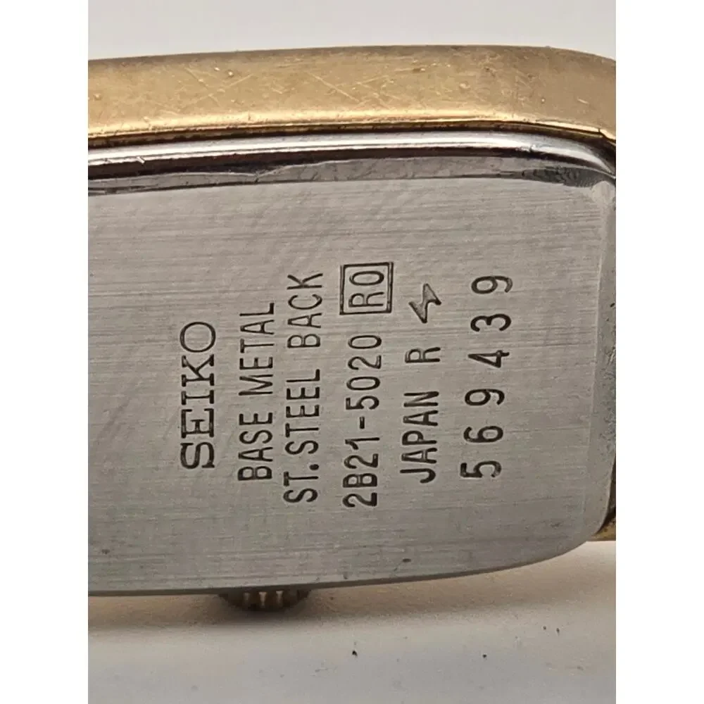 Seiko Quartz Watch Gold-Tone Vintage 90s